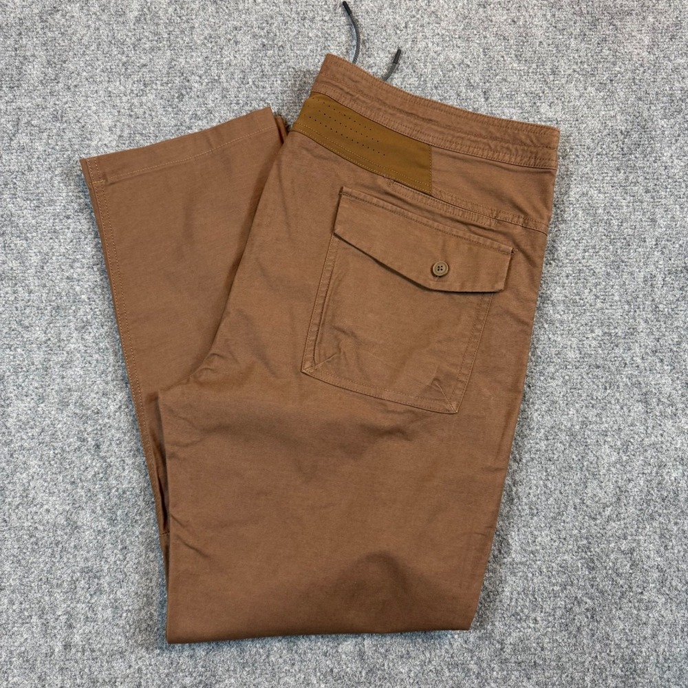 Roark Artifacts of Adventure Layover Pants Brown Stretch Travel Mens 38x29